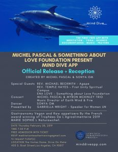 Poster Mind Dive App Official Release Vortex Dome LA feb 28